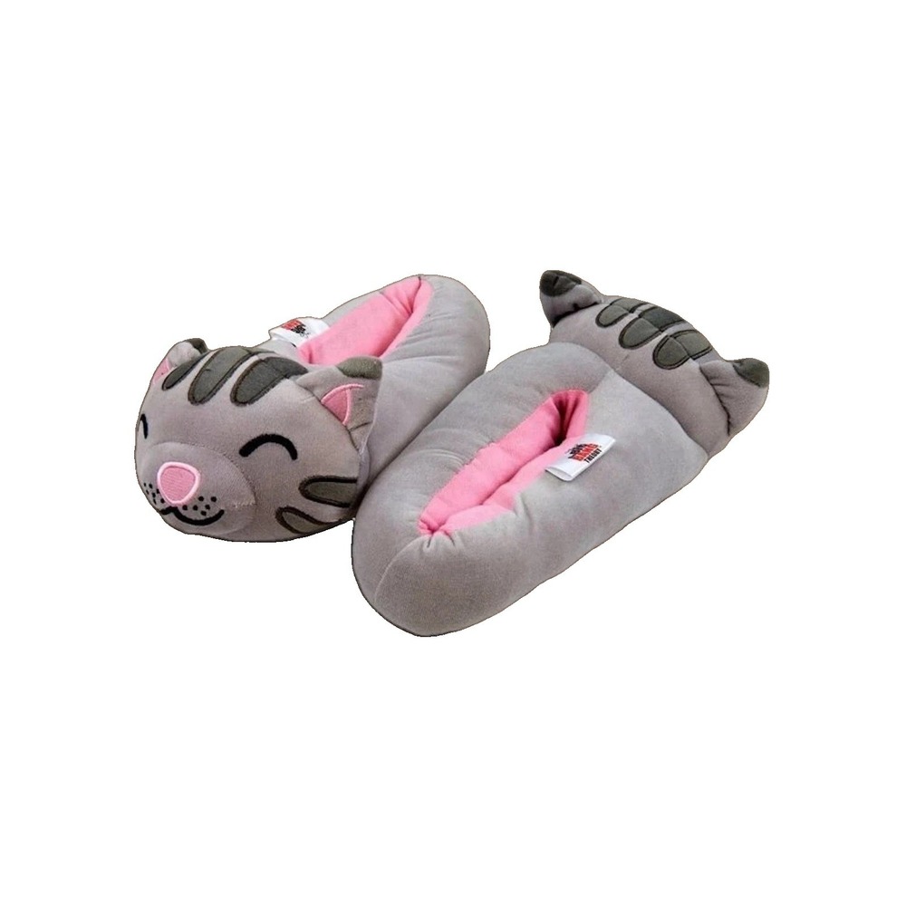 Plush Cat Slippers 9.5 10 L Cozy Cushioned Velour Soft Kitty Big Bang Theory